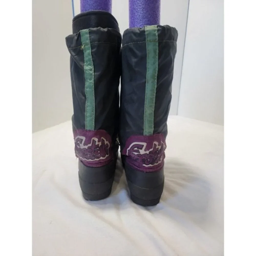 Sorel Women's 6 Freestyle Teal‎ Blue Purple Lace Up Lined Tall Winter Snow Boots